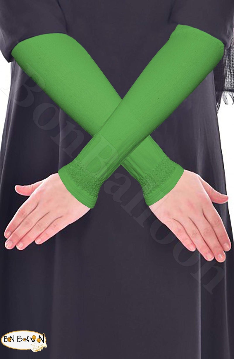 bonballoon Lot (18 Pairs) Islamic Sleeves Gloves Arms Stretch Stretchy Covers Muslim Hijab Islam Arm Cover Extensions Modest Hejab Abaya Glove Women Sleeve Elastic Winter Warm Warmer Outdoor Sun Block Ladies - Image 4